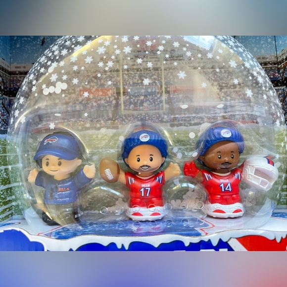 2022 NFL Buffalo Bills Fisher Price Little People Toys  Josh Allen Diggs New Box - Picture 2 of 8